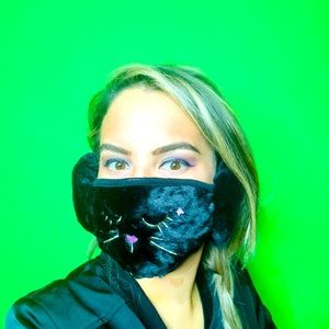 Plush Face Mask and Earmuffs